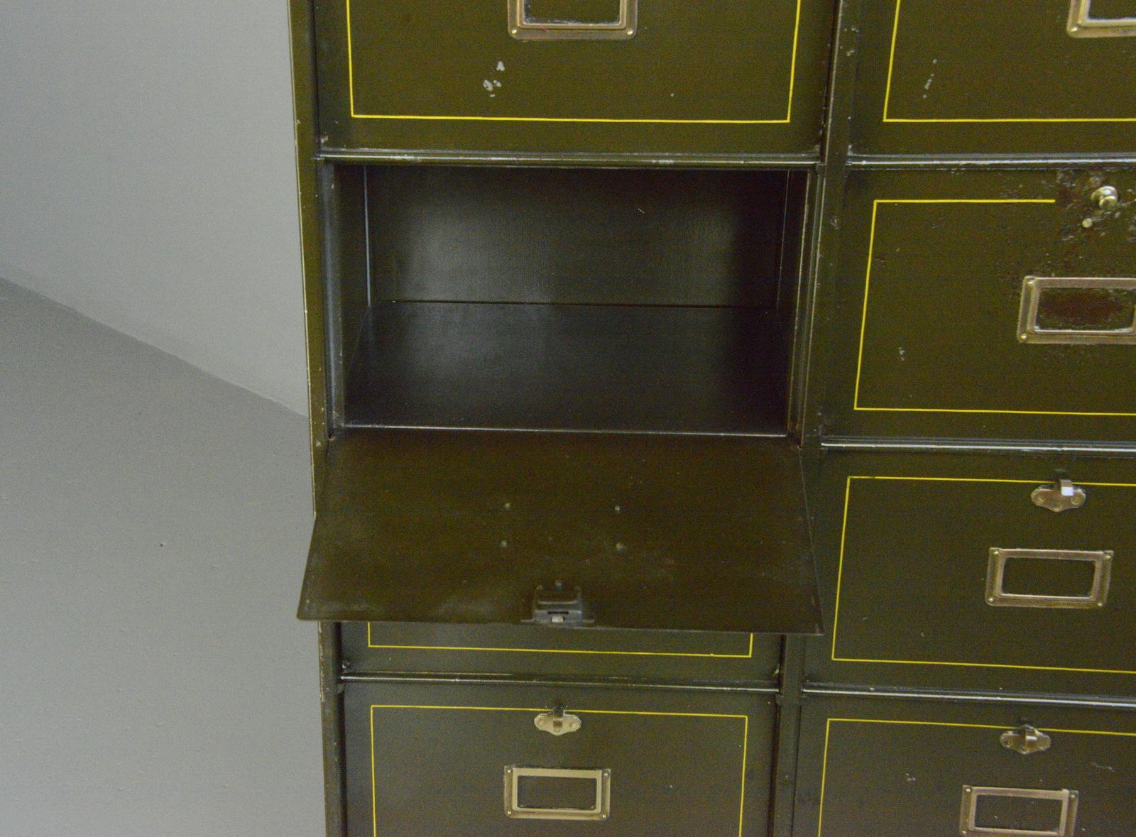 Industrial Pigeon Hole Cabinet by Morgan Strasbourg Circa 1910 2