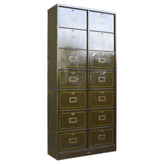 Industrial Pigeon Hole Cabinet by Morgan Strasbourg Circa 1910