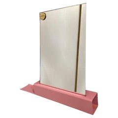 Industrial Pink Wall Mirror, Mirror One Collection: Medium Plateau Left 