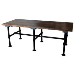 Used Industrial Pipe Leg Table