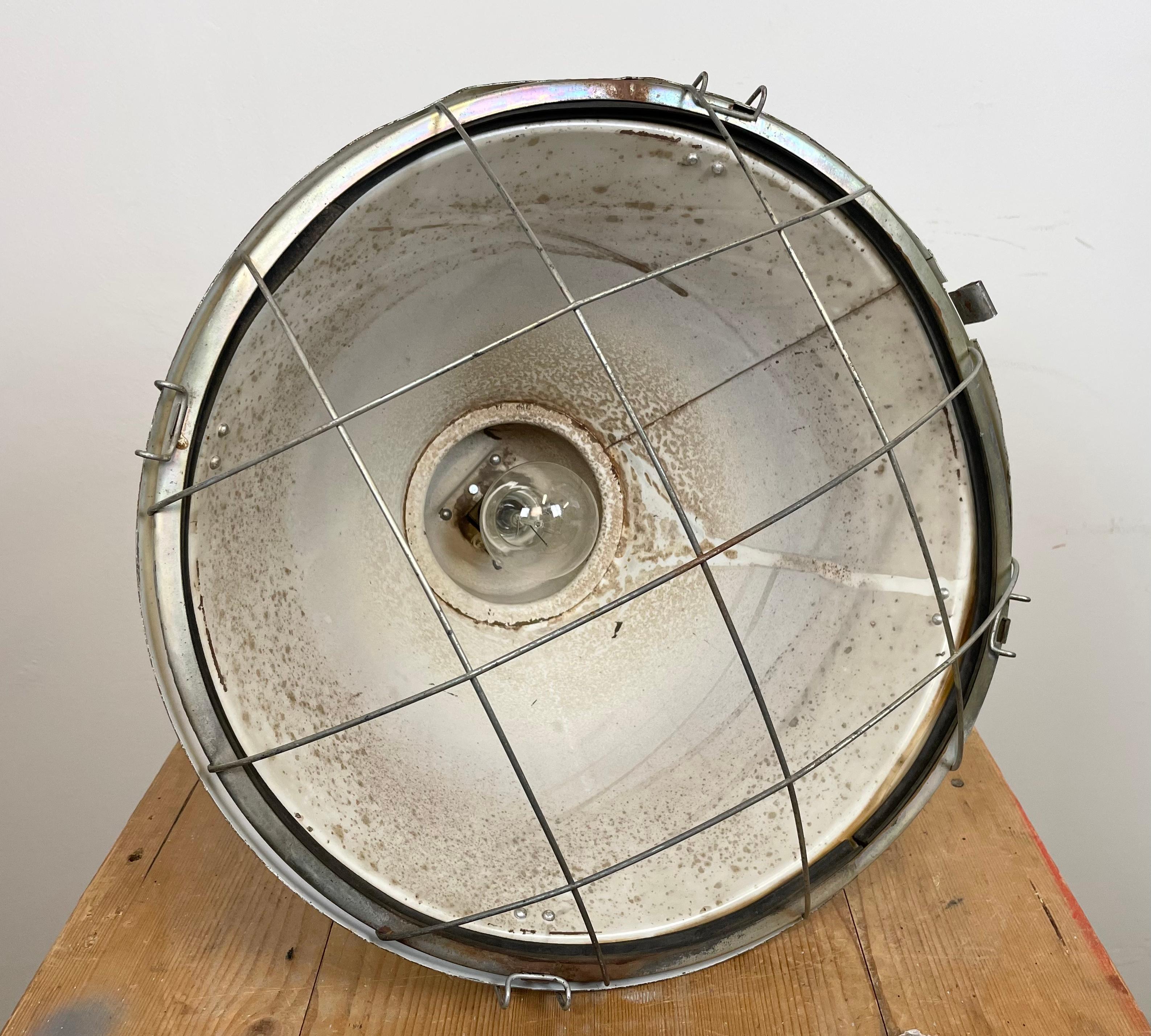 Industrial Polish Factory Ceiling Lamp from Mesko, 1990s For Sale 9