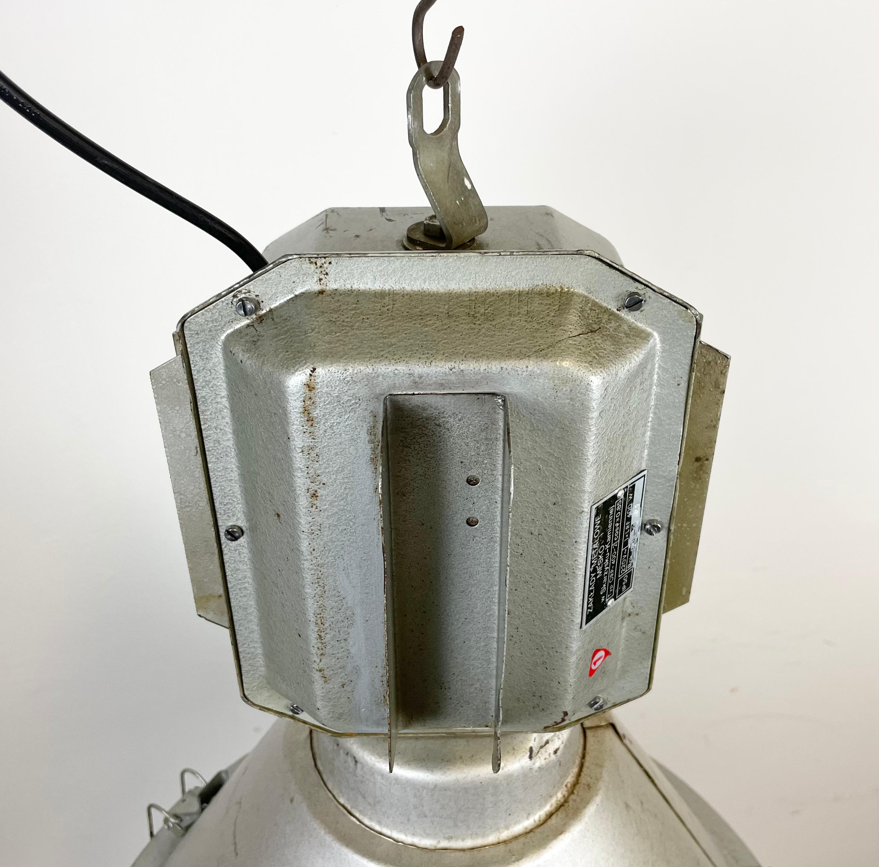 Late 20th Century Industrial Polish Factory Ceiling Lamp from Mesko, 1990s For Sale