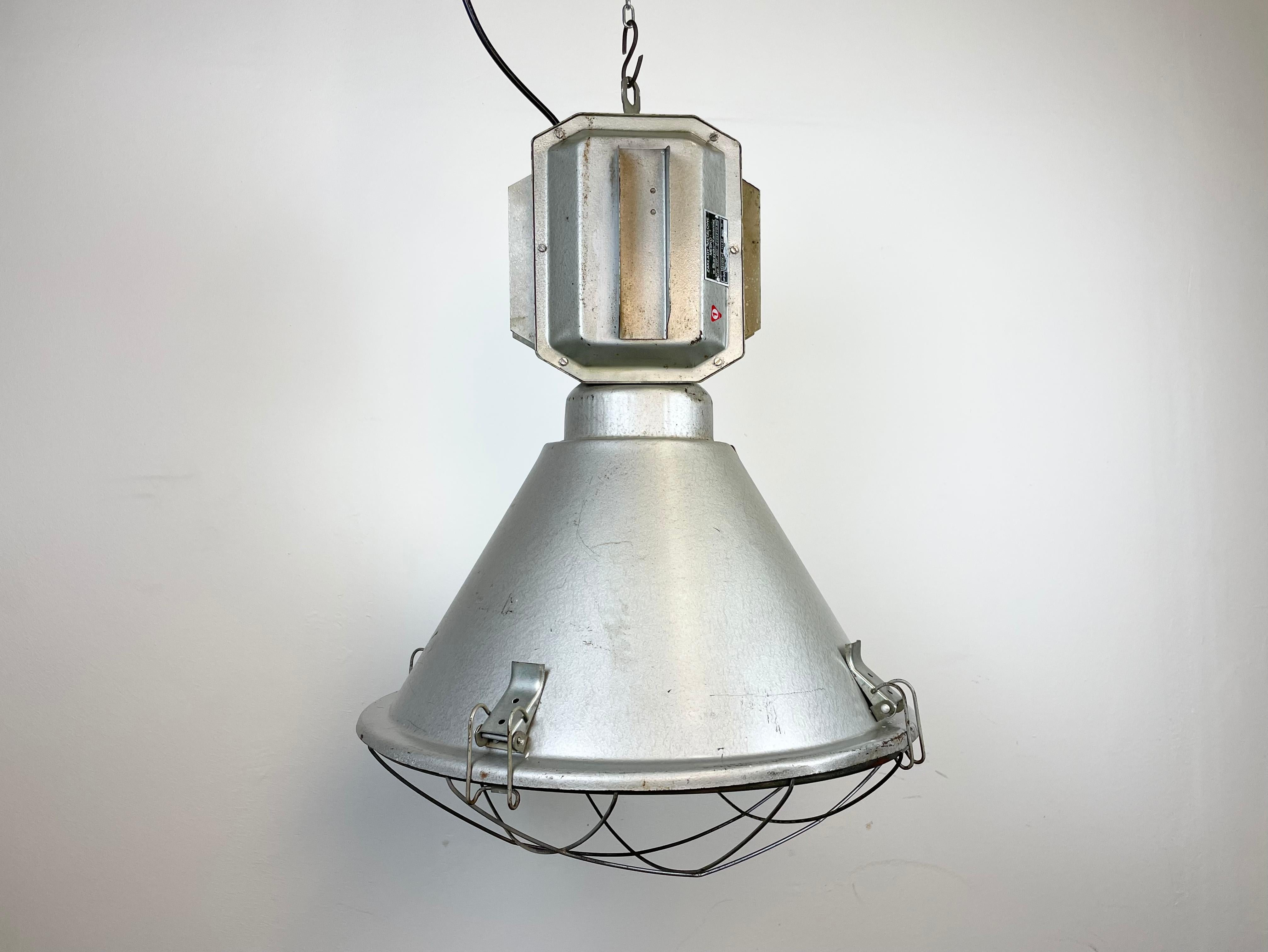 Industrial Polish Factory Ceiling Lamp from Mesko, 1990s For Sale 2