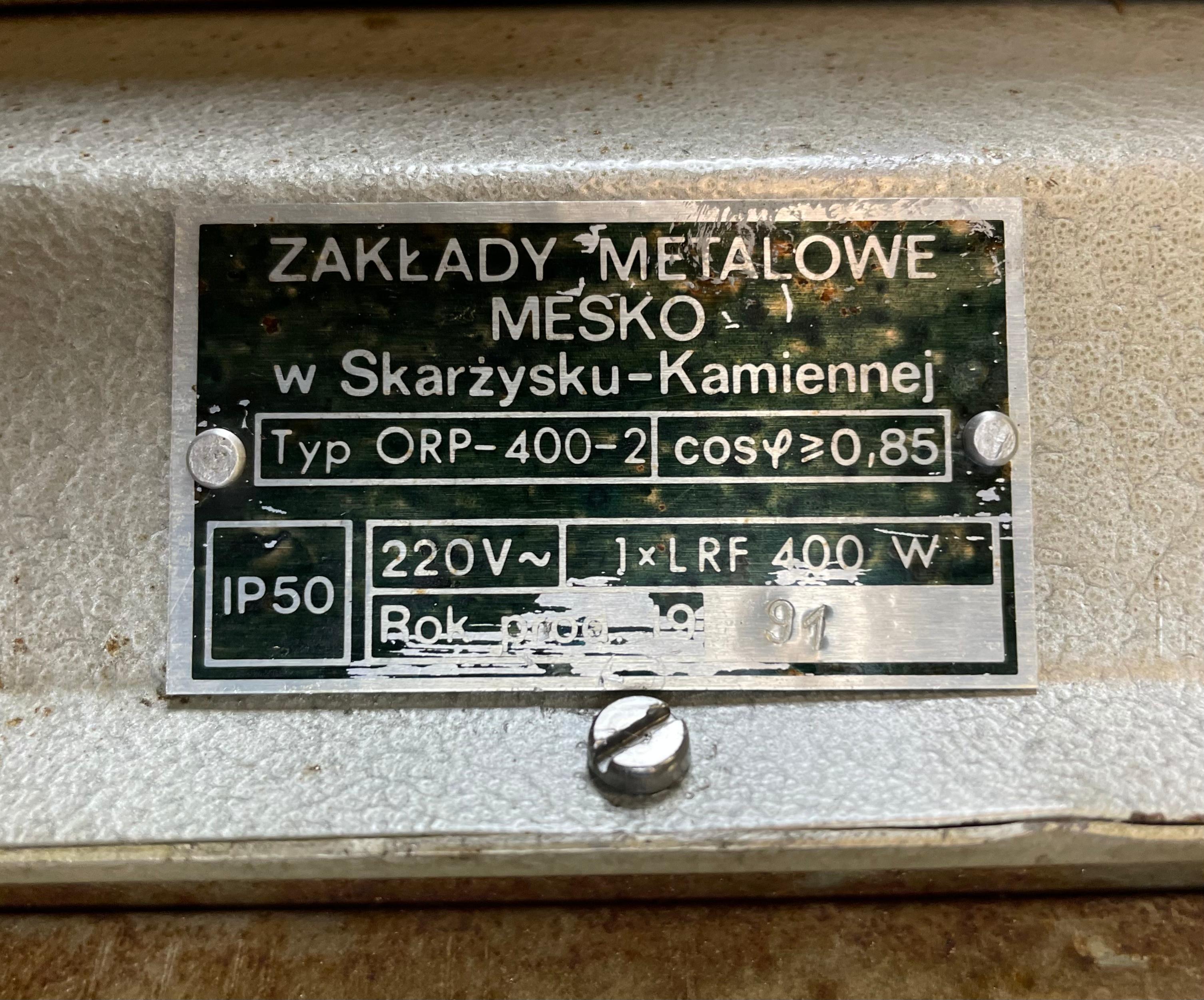 Plafonnier industriel polonais d'usine Mesko, années 1990 en vente 2