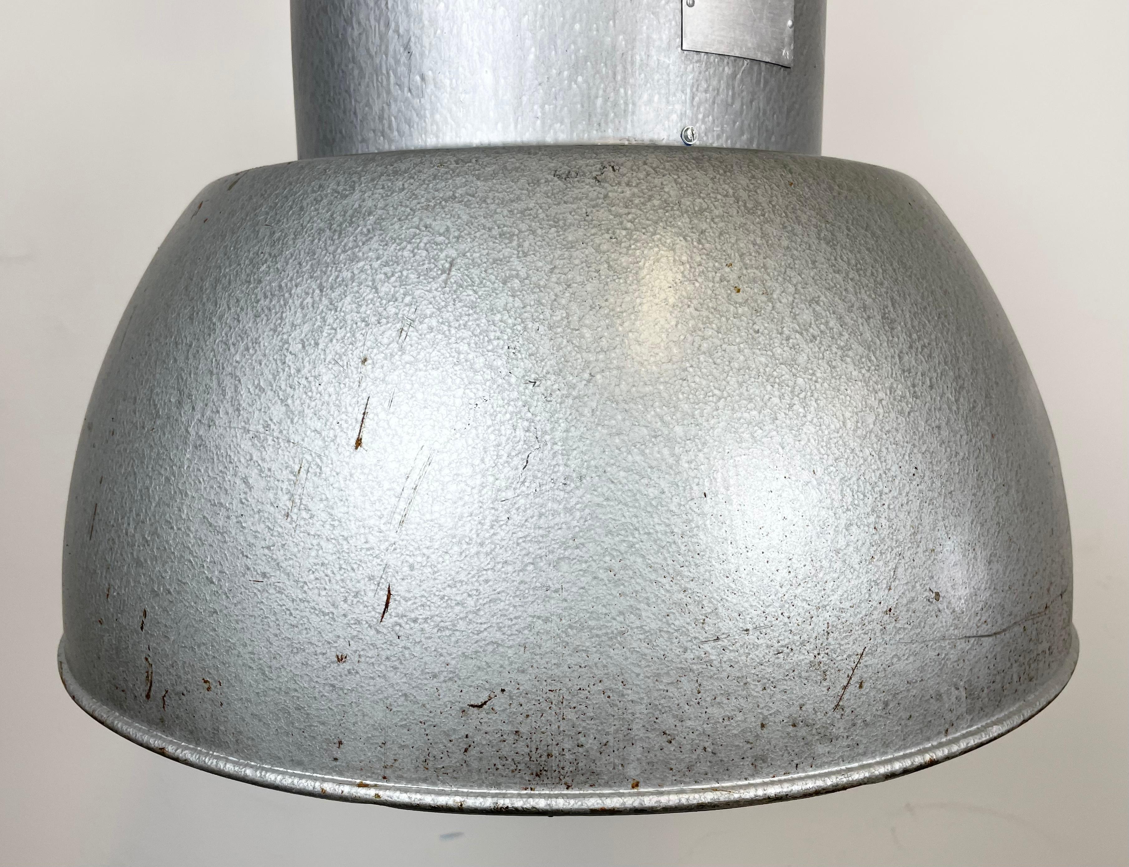 Industrial Polish Factory Pendant Lamp from Mesko, 1970s For Sale 1