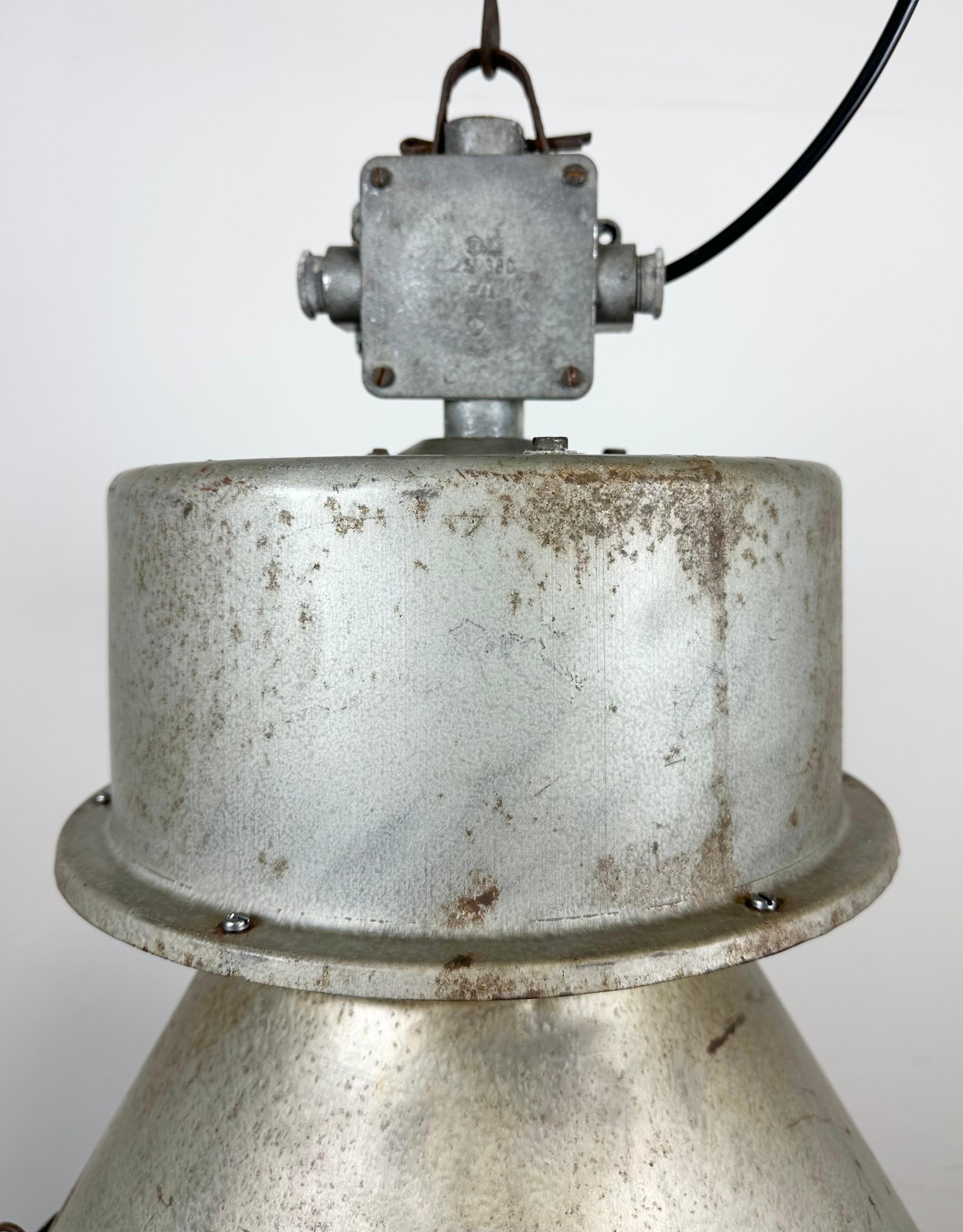 Late 20th Century Industrial Polish Factory Pendant Lamp from Predom Mesko, 1970s For Sale