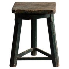 Industrial Primitive Stool, France, 19th Century