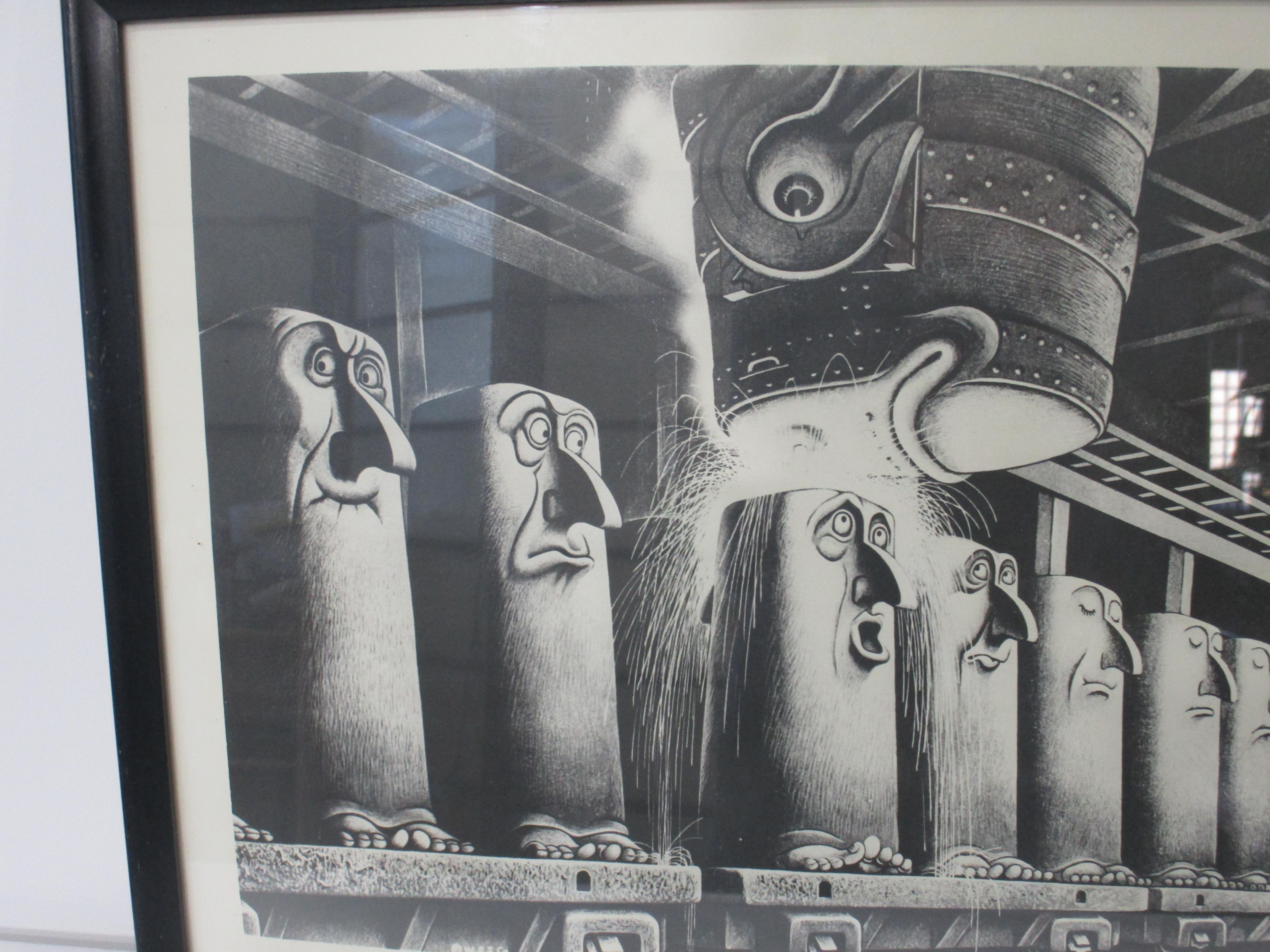 American Industrial Print by Boris Artzybasheff for Wickwire Spencer Steel Co.
