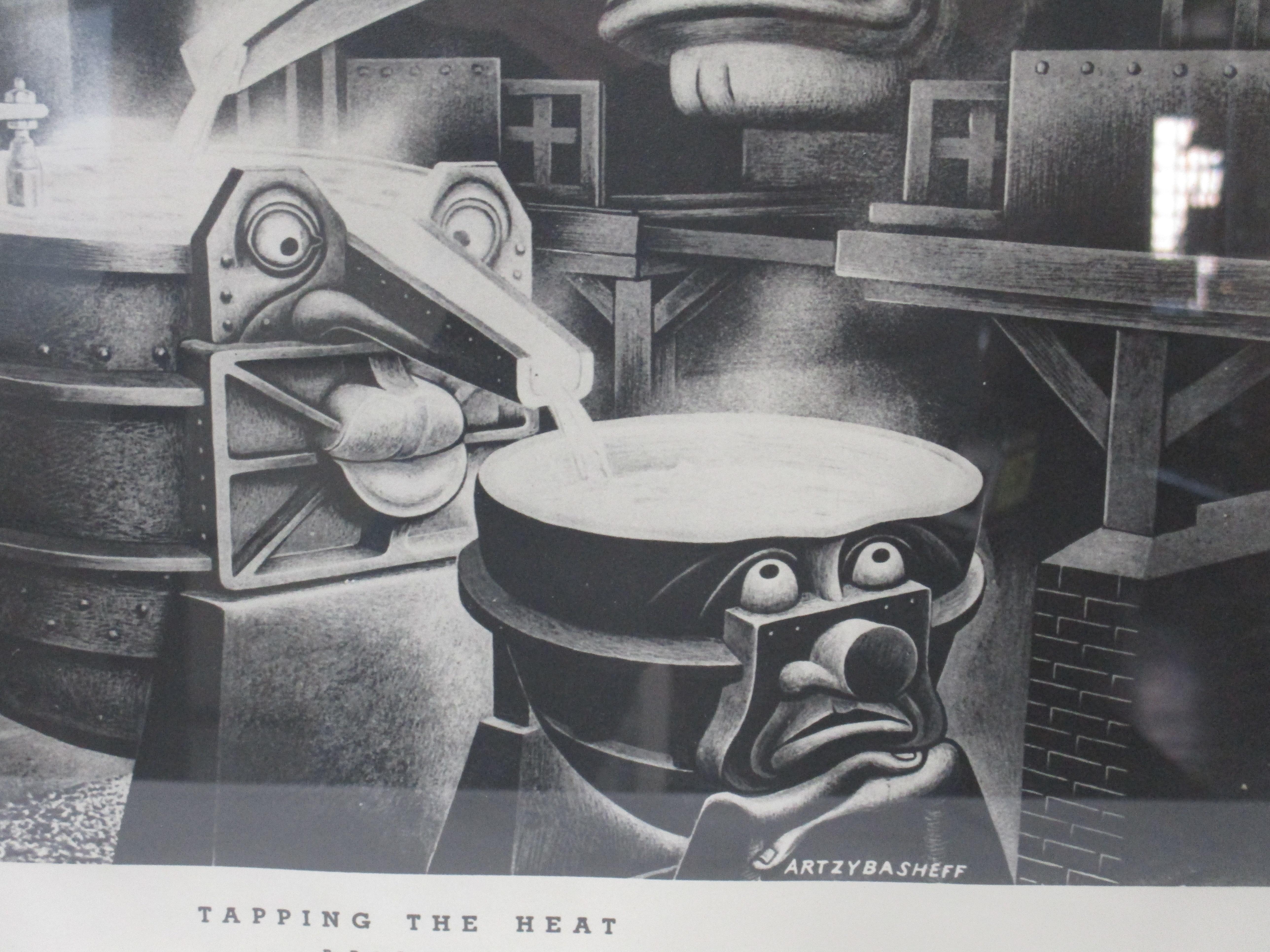 20th Century Industrial Print by Boris Artzybasheff for Wickwire Spencer Steel Co.