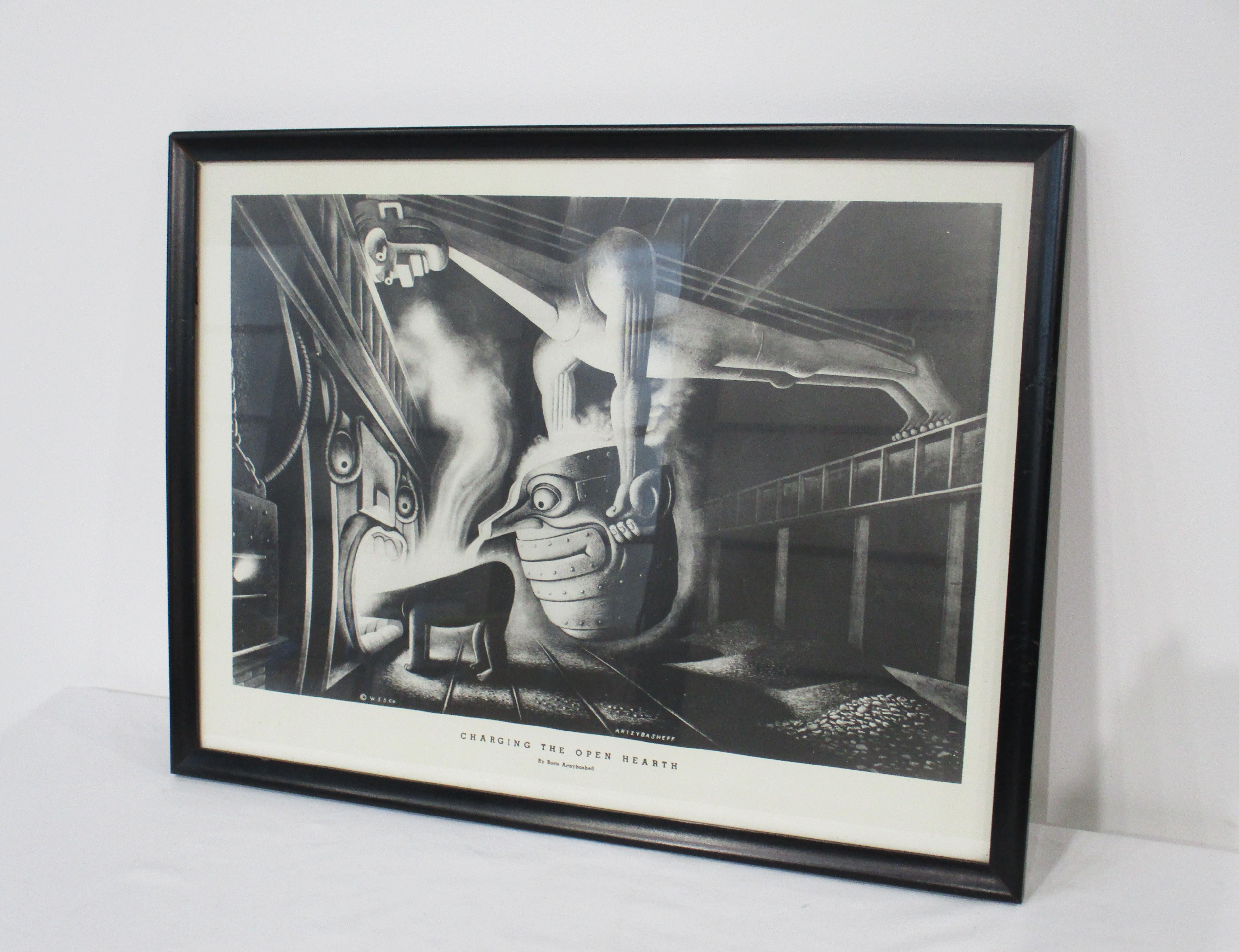 Industrial Print by Boris Artzybasheff for Wickwire Spencer Steel Co. 1