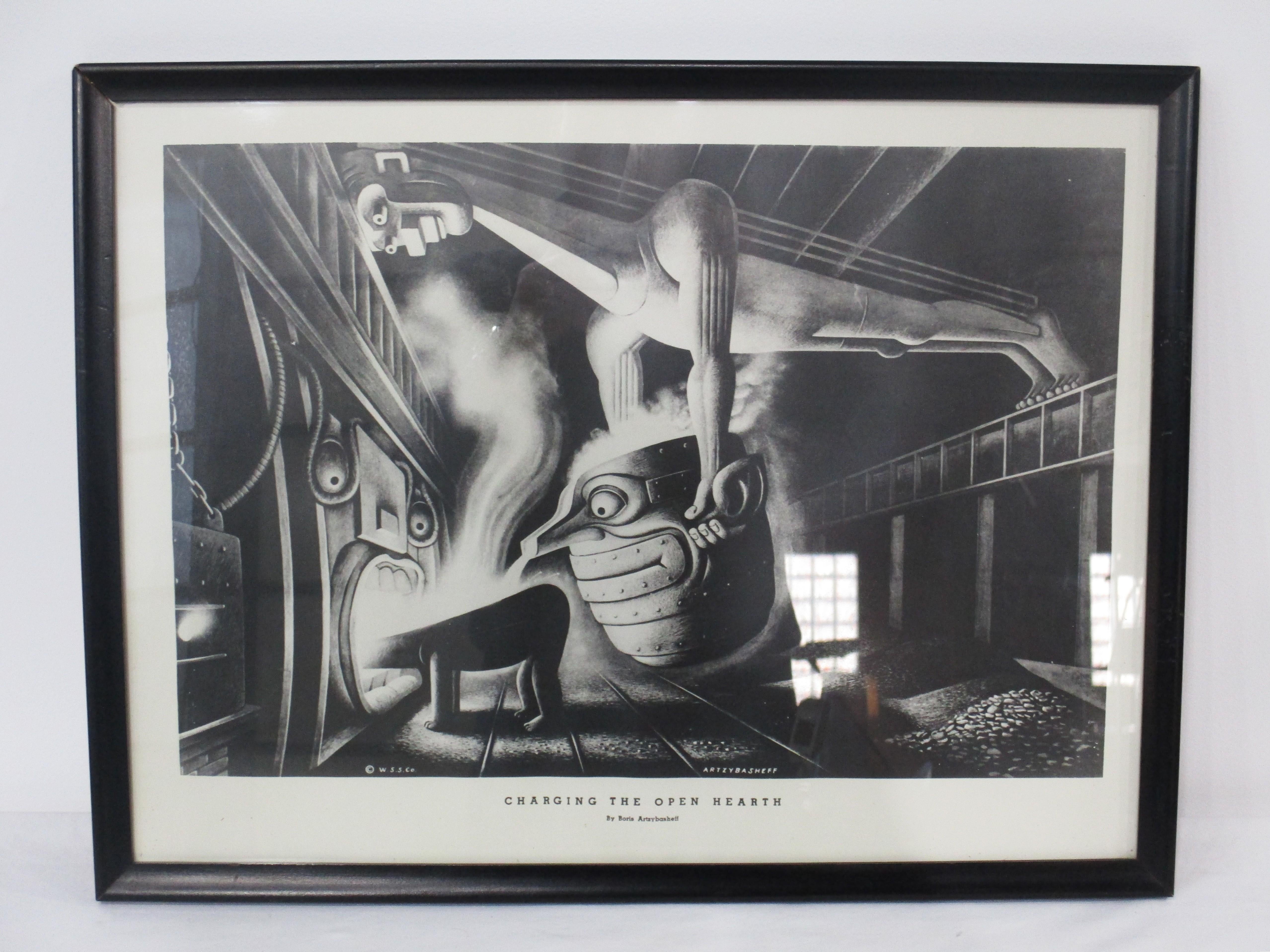 Industrial Print by Boris Artzybasheff for Wickwire Spencer Steel Co. 2