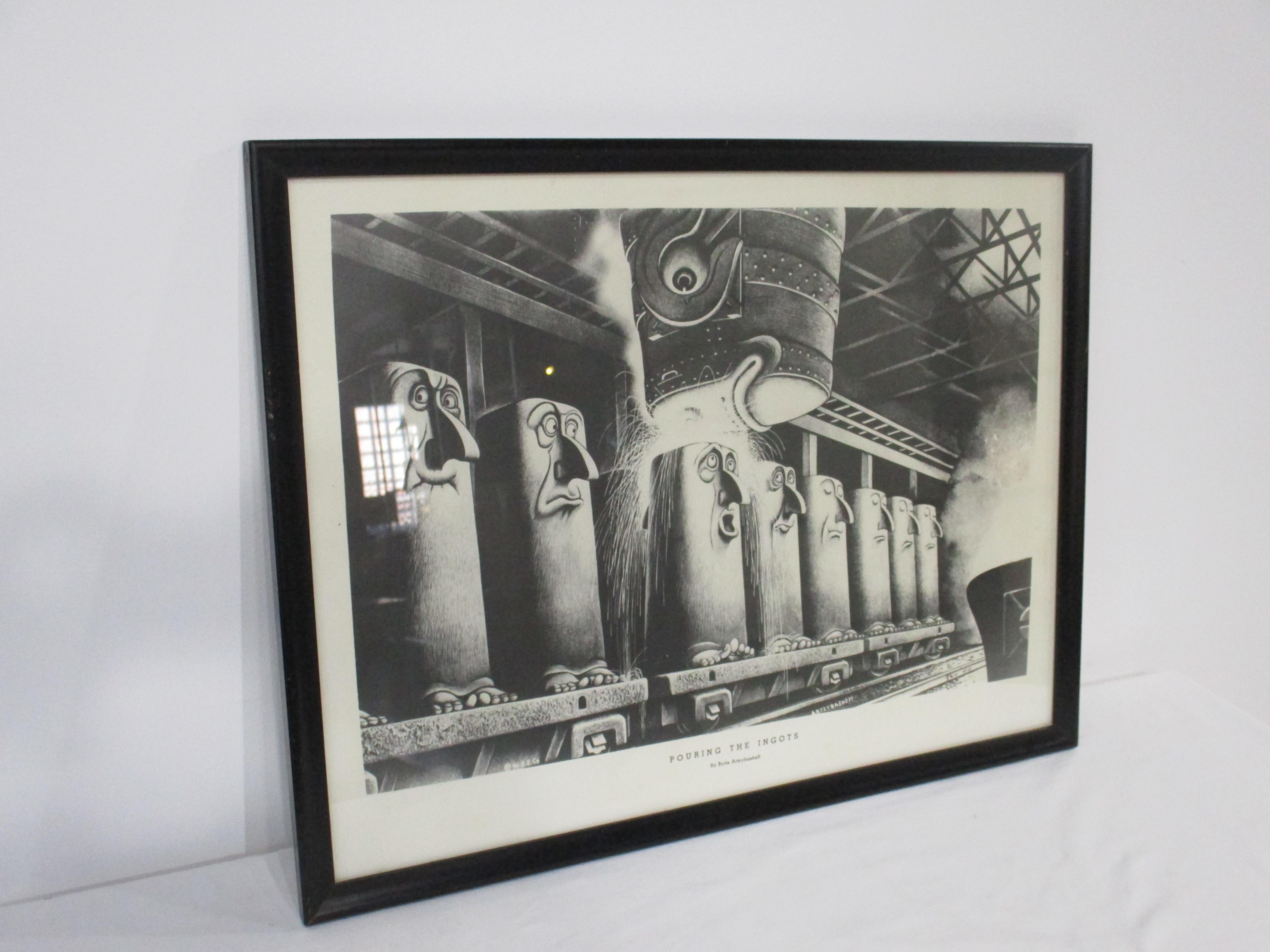 Industrial Print by Boris Artzybasheff for Wickwire Spencer Steel Co. 2