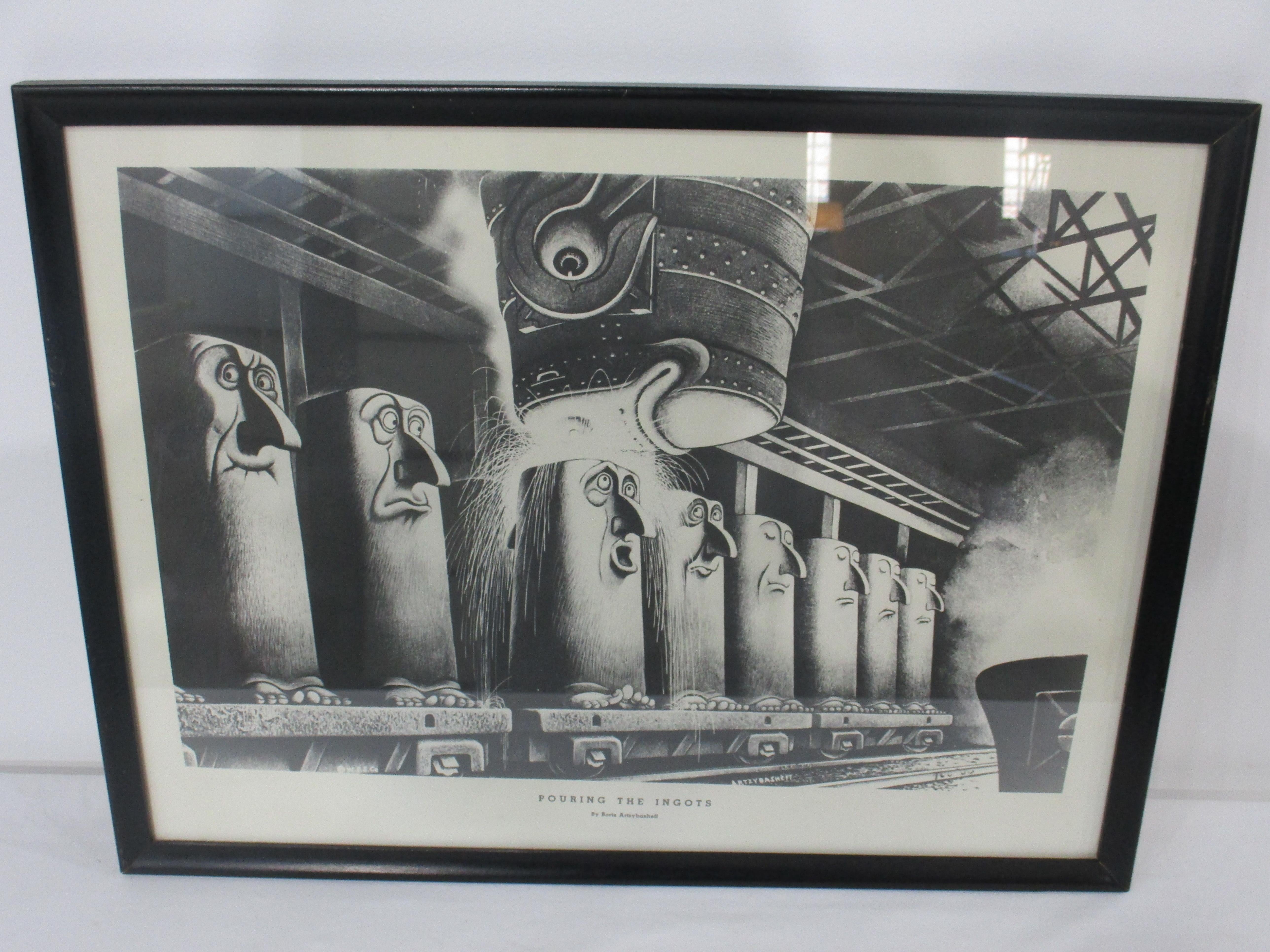 Industrial Print by Boris Artzybasheff for Wickwire Spencer Steel Co. 3