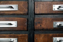 Industrial Printer's Cabinet with Multiple Drawers, 1920s