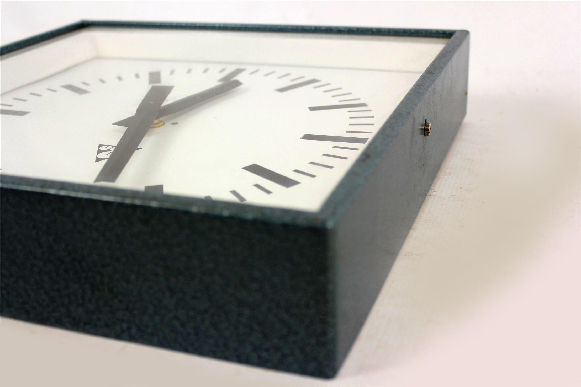 Industrial Railway Clock by Pragotron, 1970s 3