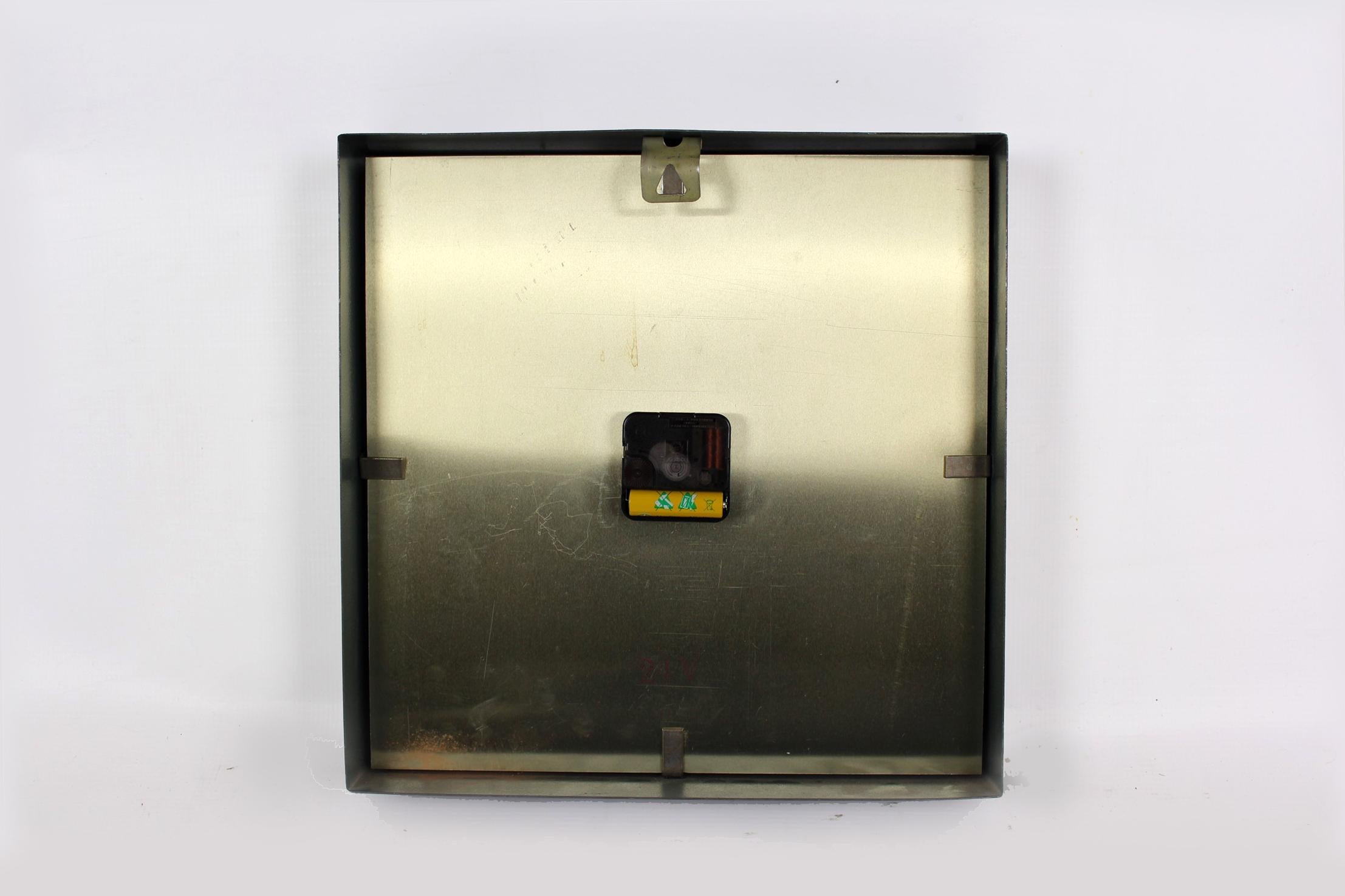 Industrial Railway Clock by Pragotron, 1970s In Good Condition In Żory, PL