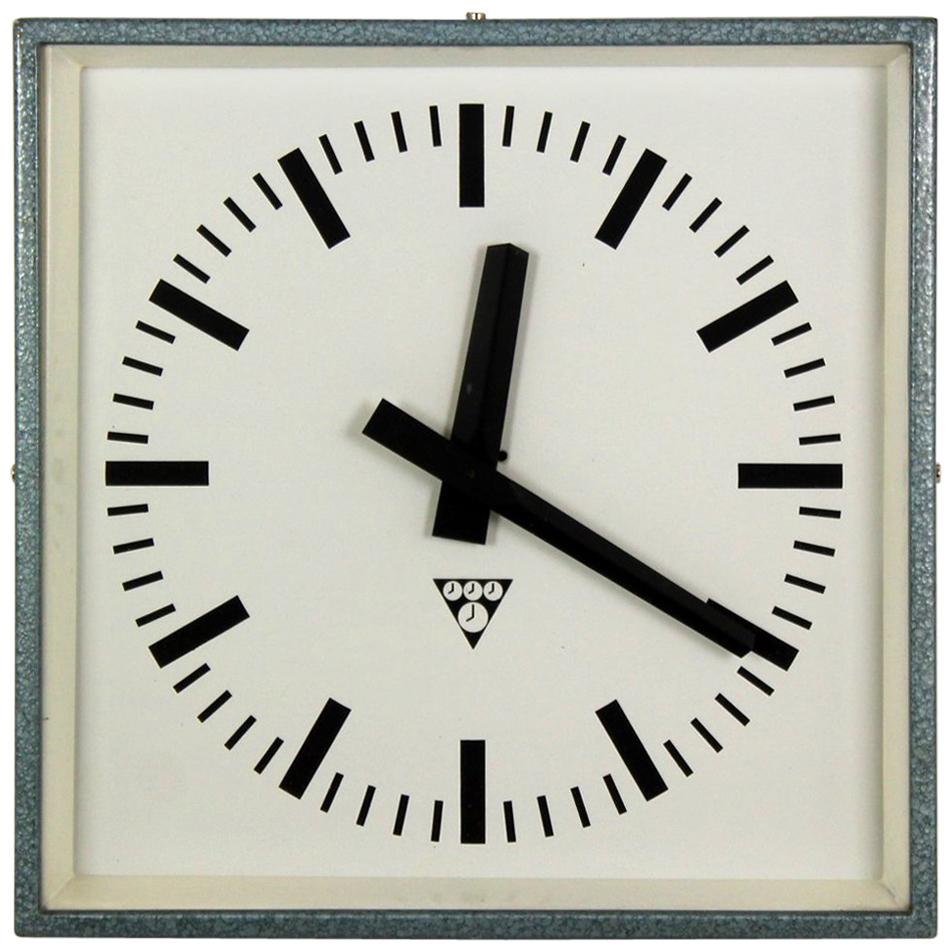Industrial Railway Clock by Pragotron, 1970s