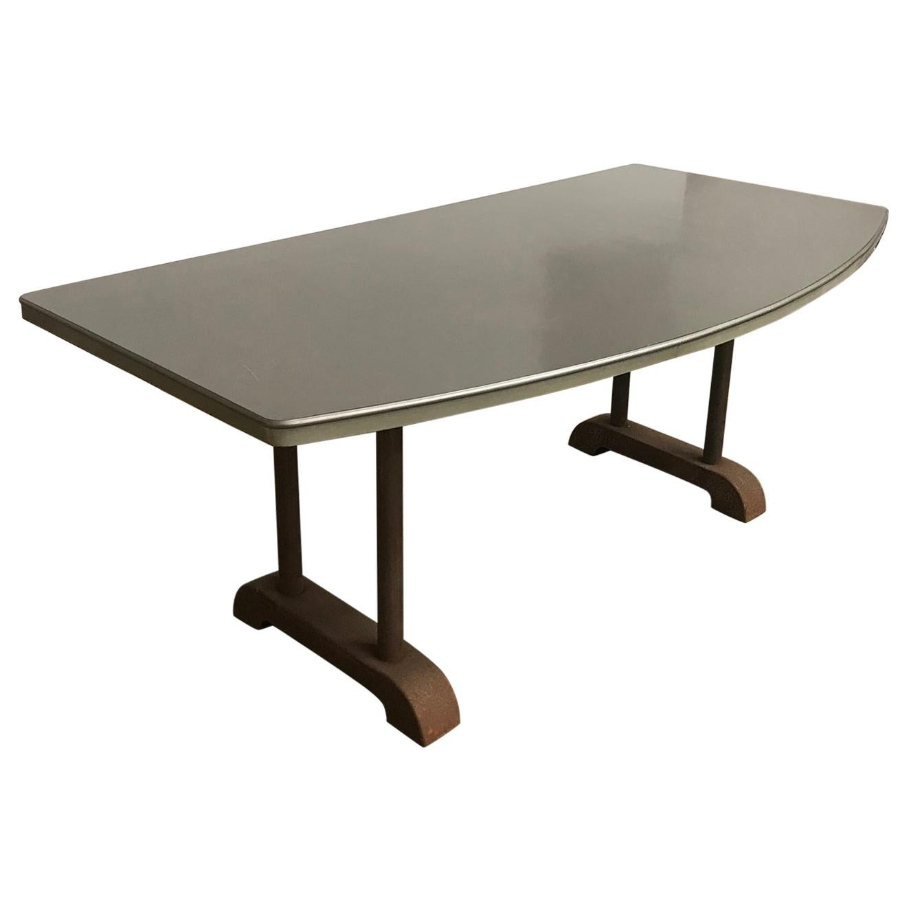 Industrial Reception Table with Round Curve in Top / Only Top Six Hundred Euro