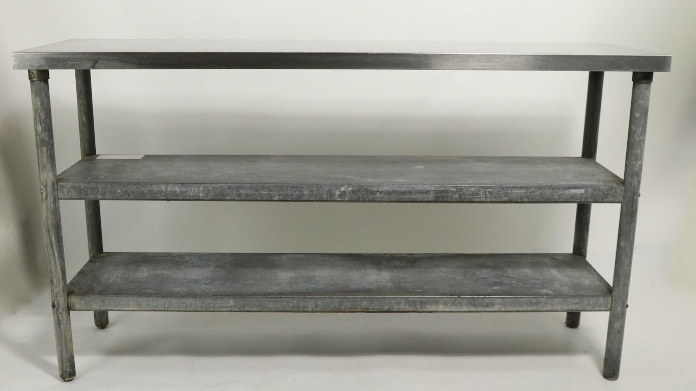 industrial restaurant table