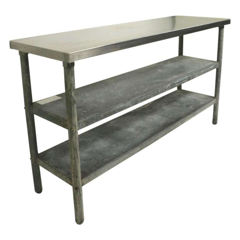 Industrial Restaurant Kitchen Work Table at 1stDibs