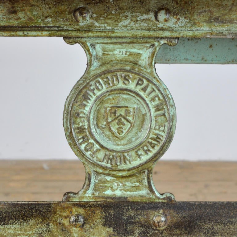 Industrial Riveted Cast Iron Table, 1900's 1