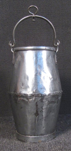 Industrial Riveted Hanging Metal Well Bucket