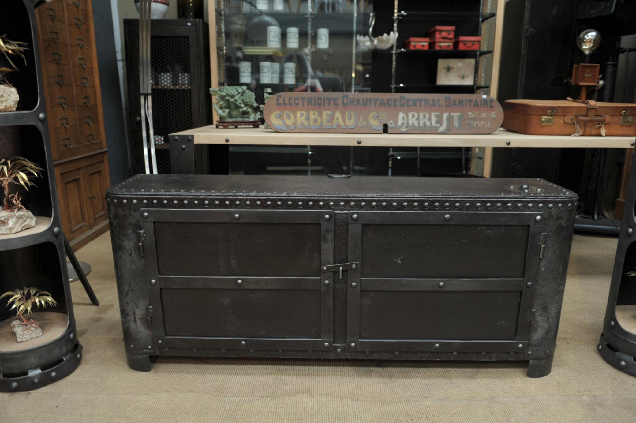 Industrial Riveted Iron Cabinet 5