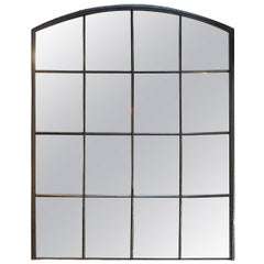 Industrial Riveted Iron Factory 1920s Windows Mirror