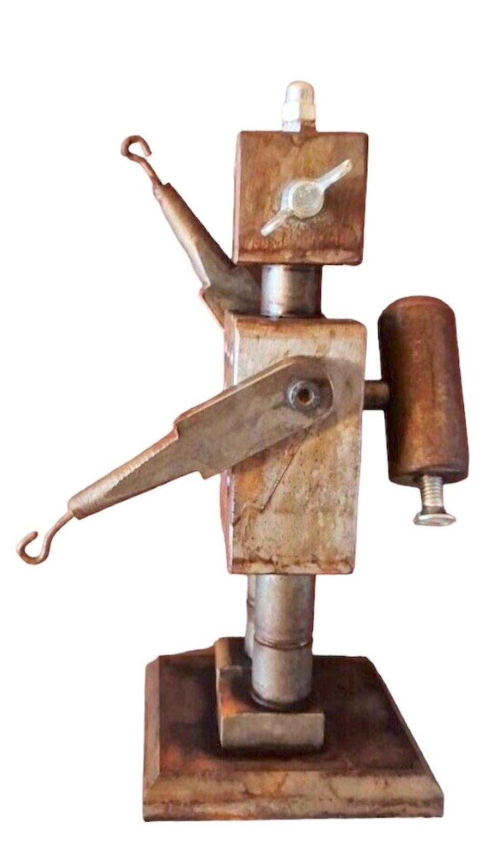 Mid-Century moderno Scultura da scrivania in scala di robot industriale, Germania, anni '70 in vendita