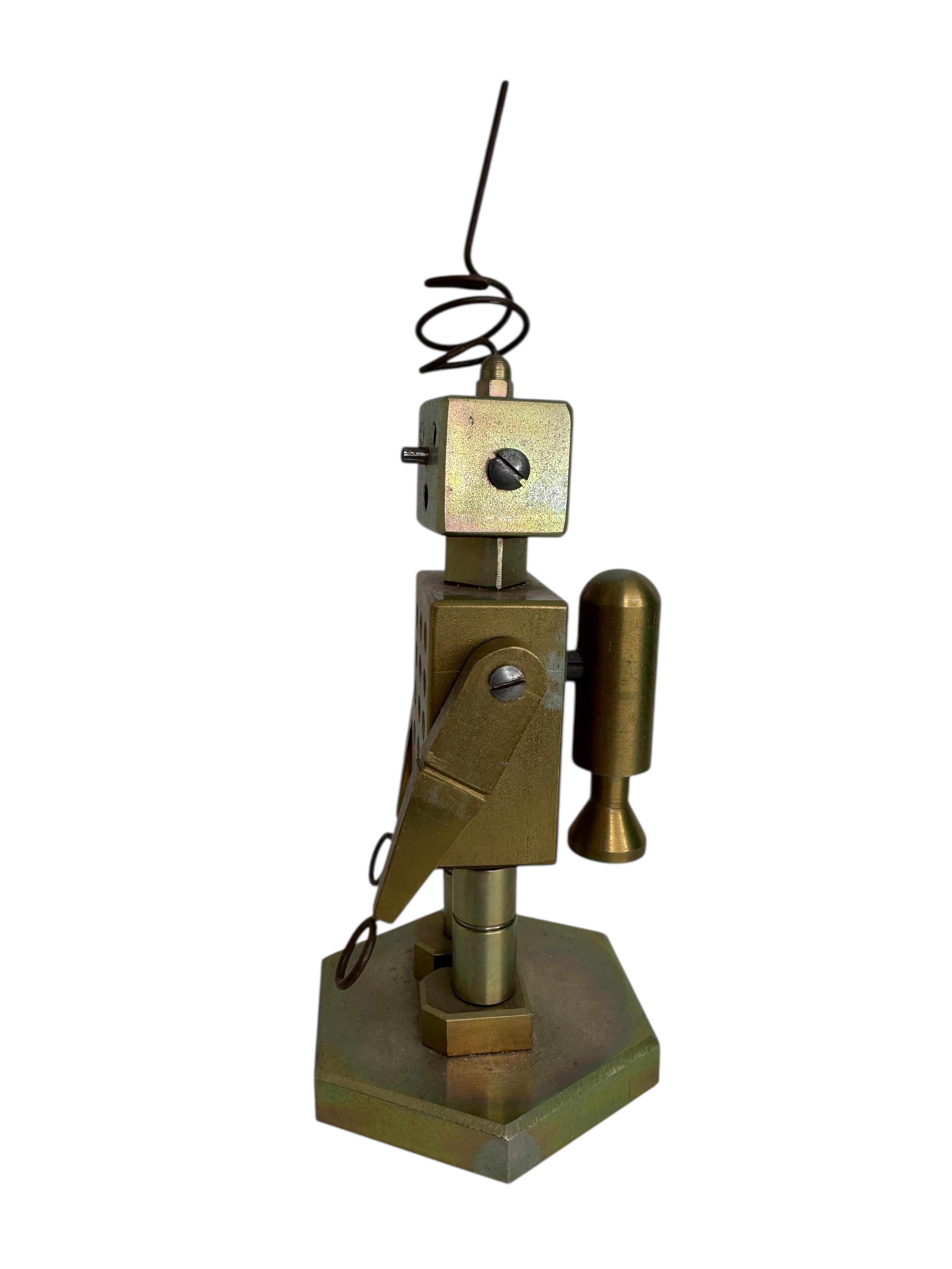 Mid-Century Modern Industrial Robot Scale Design Model Desk Sculpture, German, 1970s For Sale