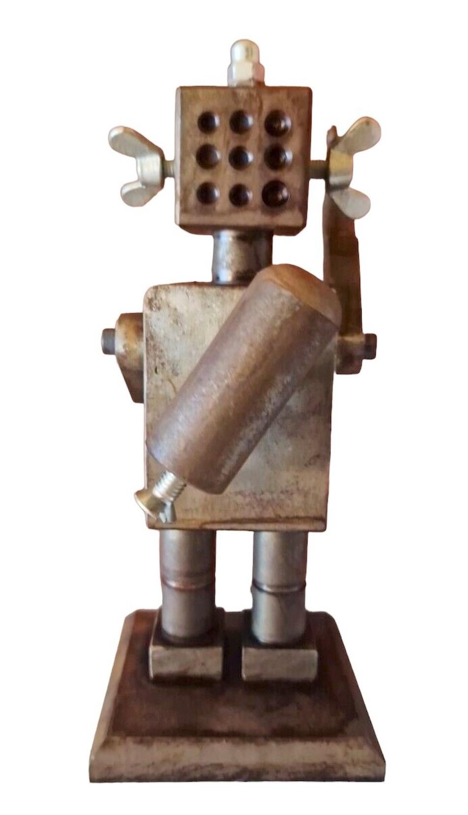 Tedesco Scultura da scrivania in scala di robot industriale, Germania, anni '70 in vendita