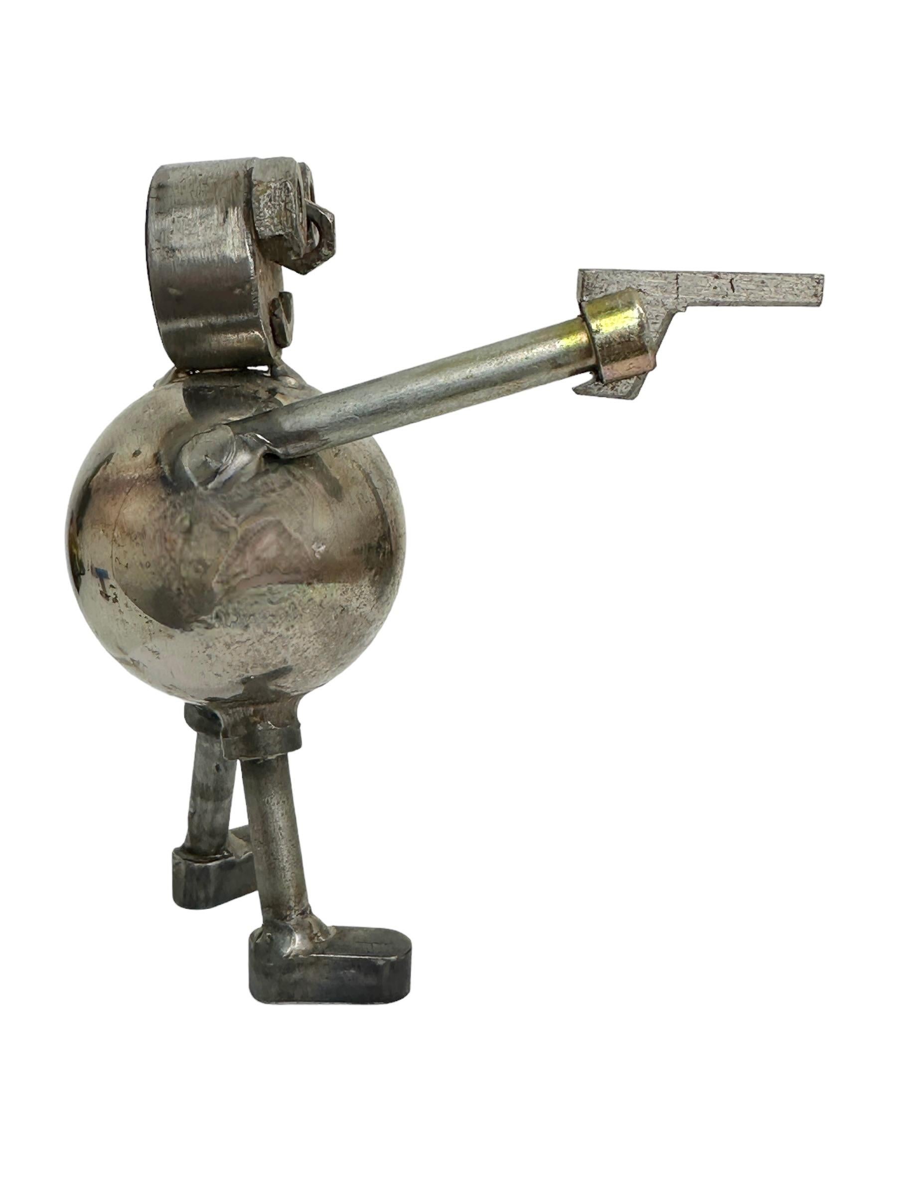 Mid-Century moderno Scultura da scrivania in scala di robot industriale, Germania, anni '70 in vendita