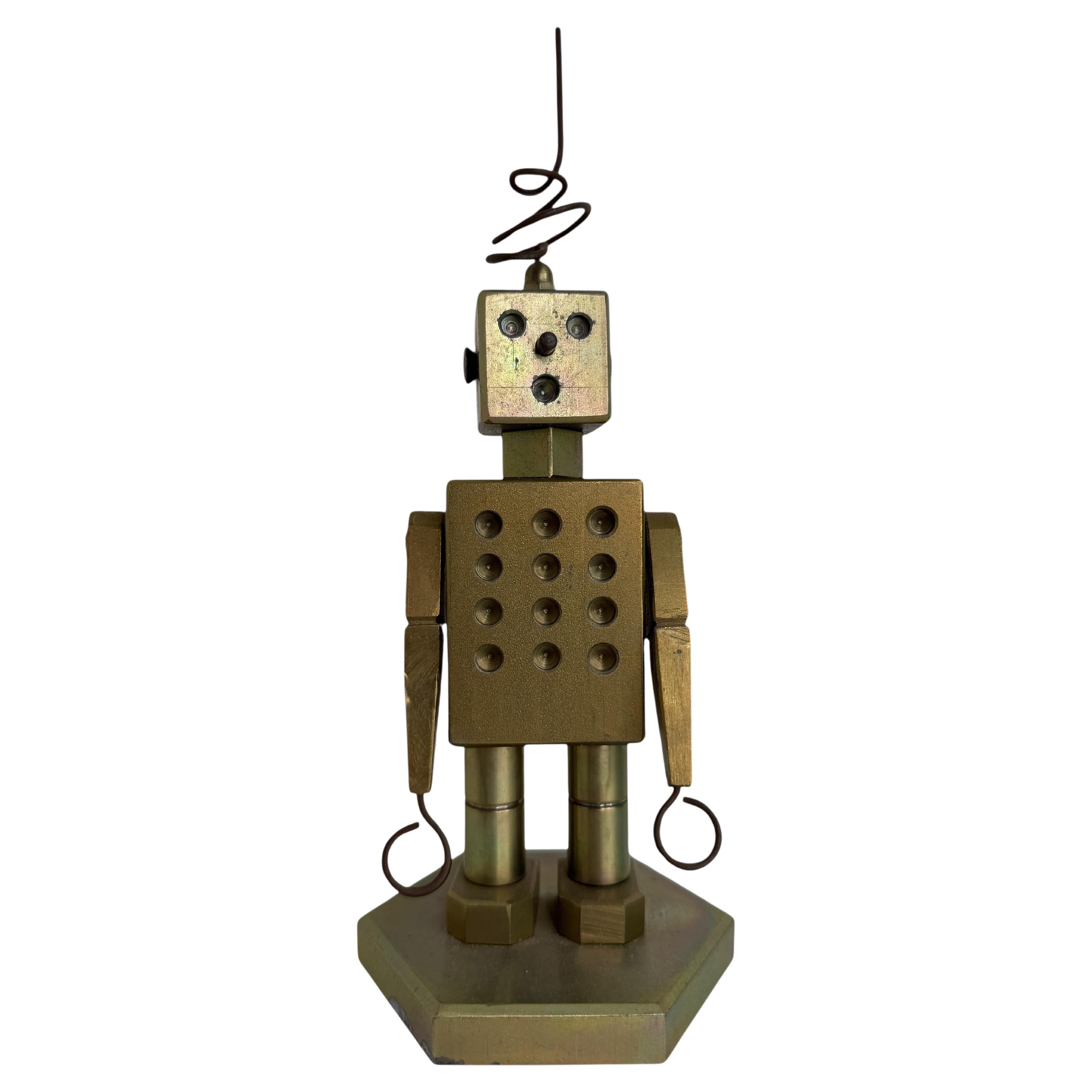 Industrielle Schreibtisch-Skulptur in Roboterform, Modell, Deutsch, 1970er Jahre