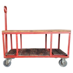 Industrial Rolling Cart with Retractable Handle