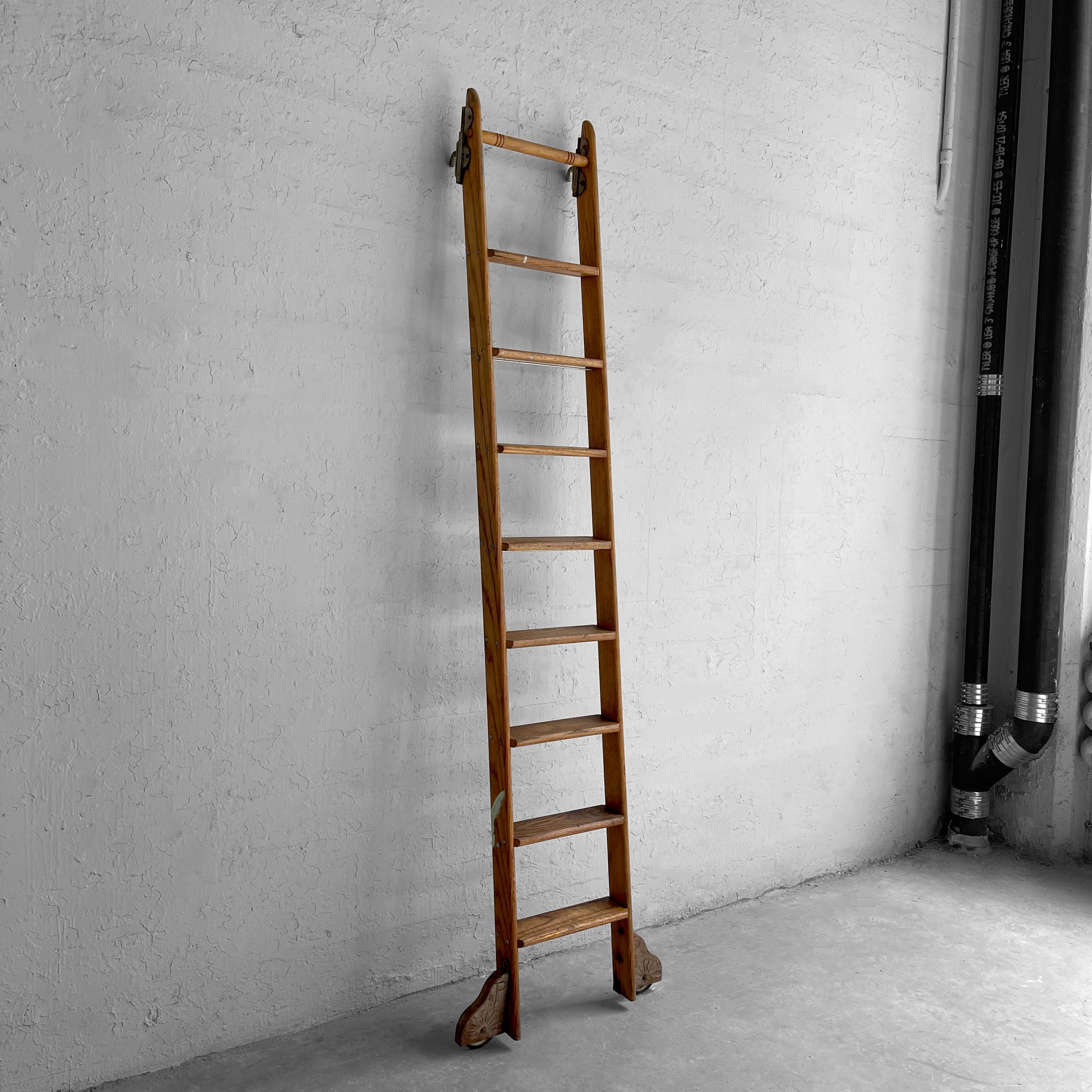 vintage putnam rolling ladder