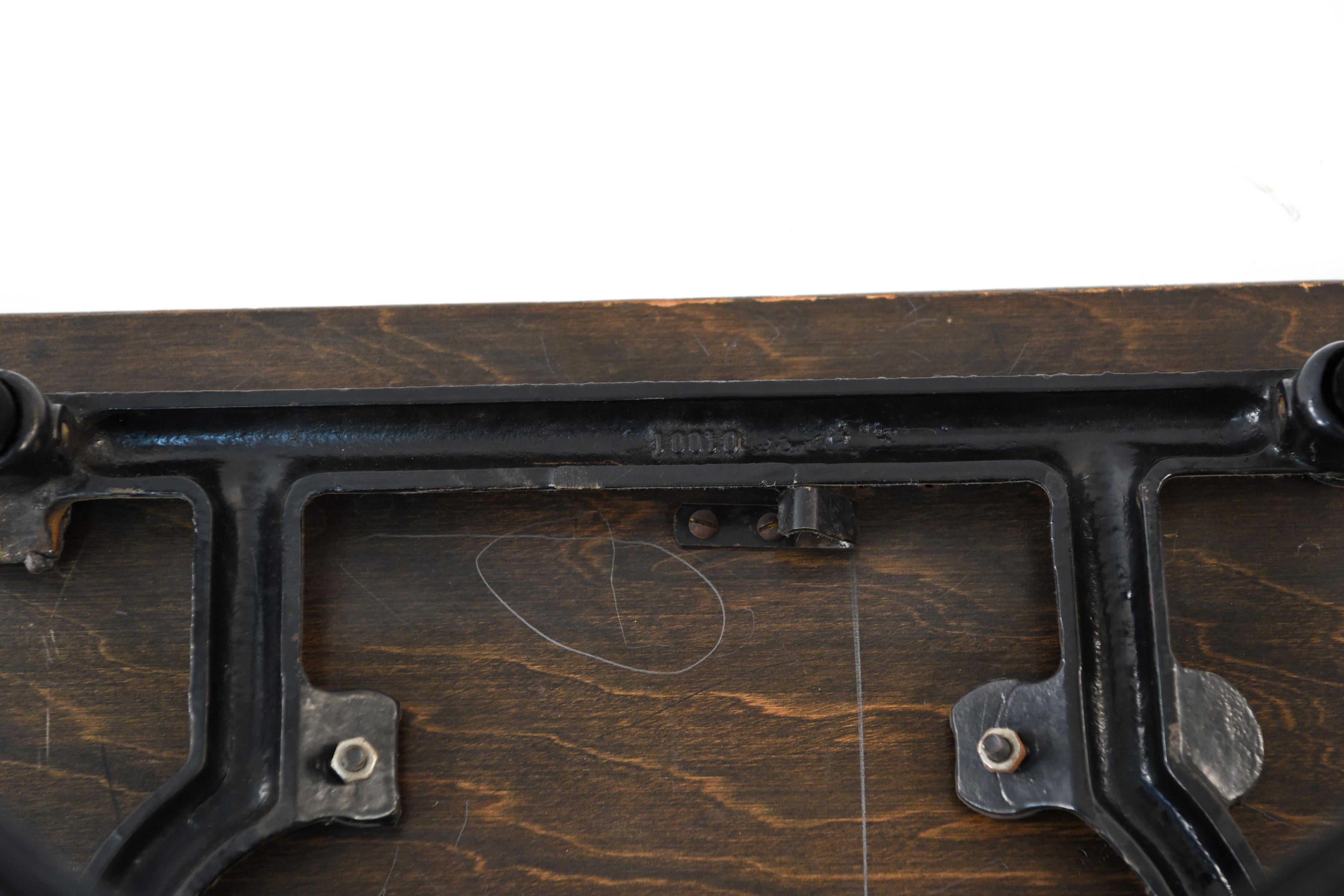 Industrial Rolling Typewriter Stand or Side Table 7