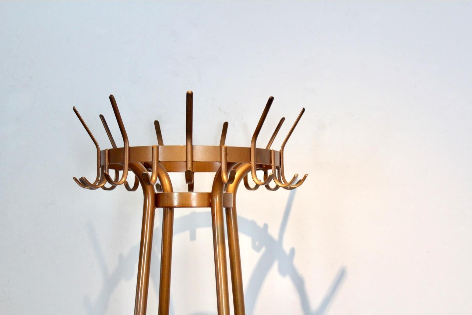 20th Century Industrial Round Shaped Steel Hall Stand, Coat Rack For Sale