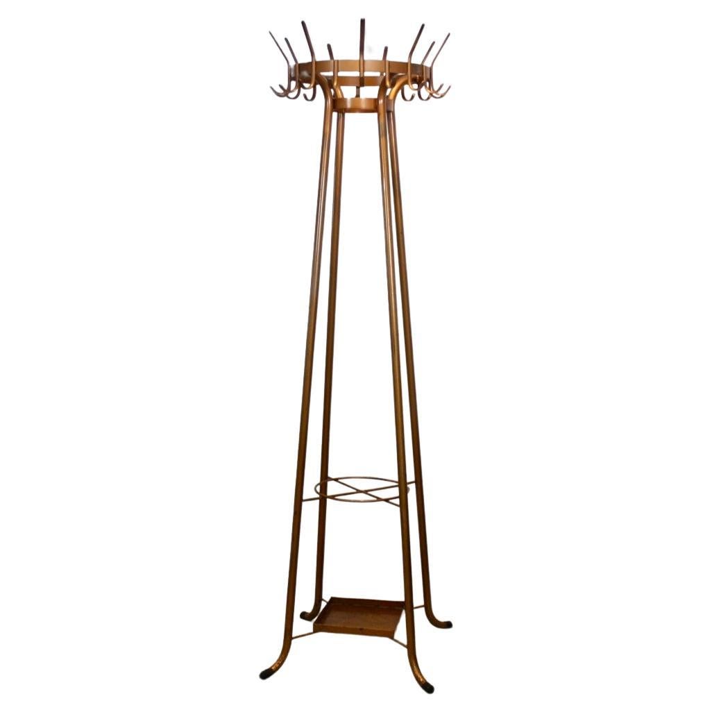 Industrial Round Shaped Steel Hall Stand, Coat Rack For Sale