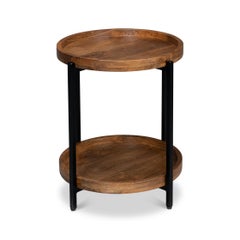 Industrial Round Side Table