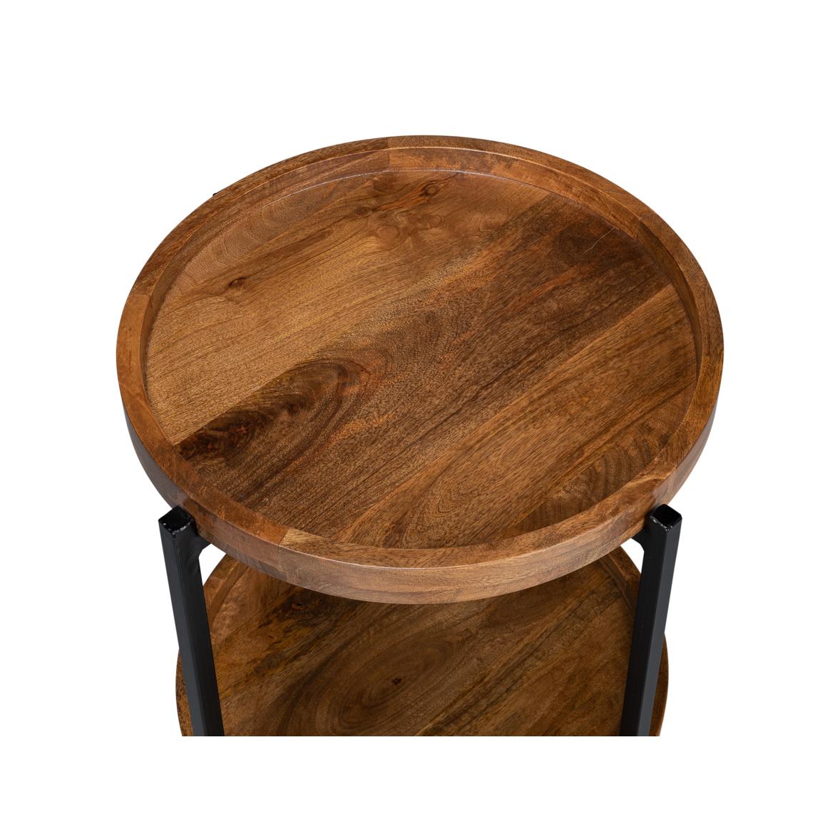 Table d'appoint ronde industrielle Neuf - En vente à Westwood, NJ