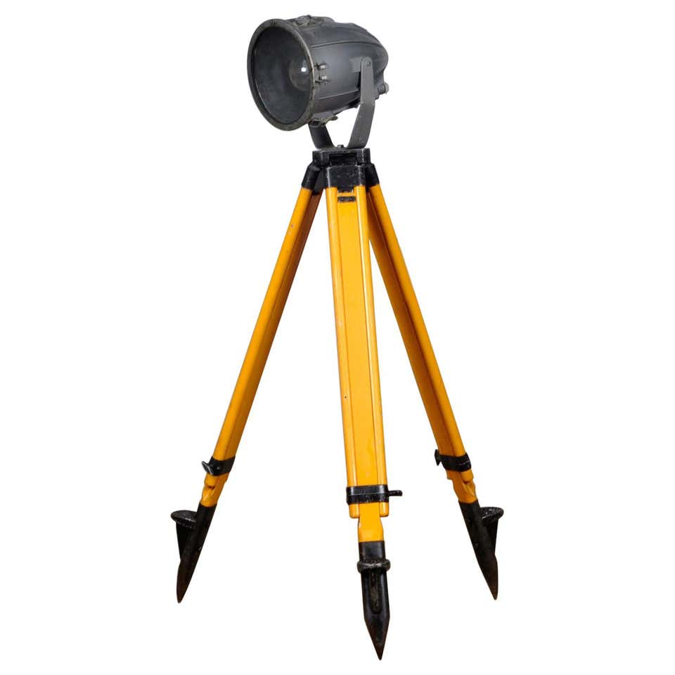 Tall Industrial Surveyor Tripod Floor Lamp For Sale at 1stDibs ...