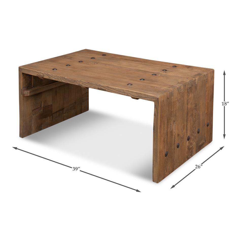 Table basse rustique industrielle en vente 5