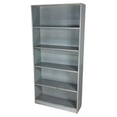 Industrial Rustic Distressed Metal Shelving Bookcase or Display Unit