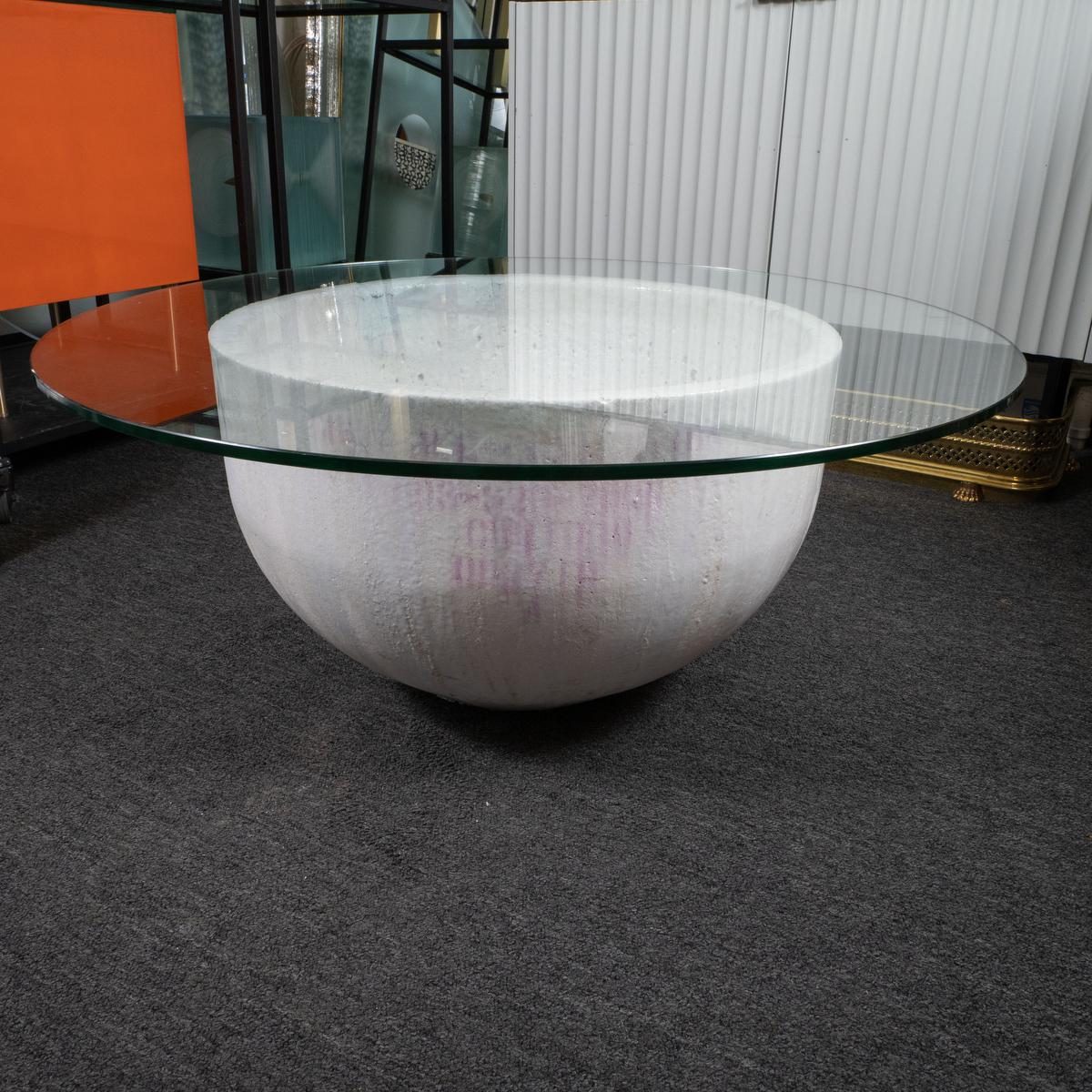 American Industrial salvage melt pot coffee table For Sale