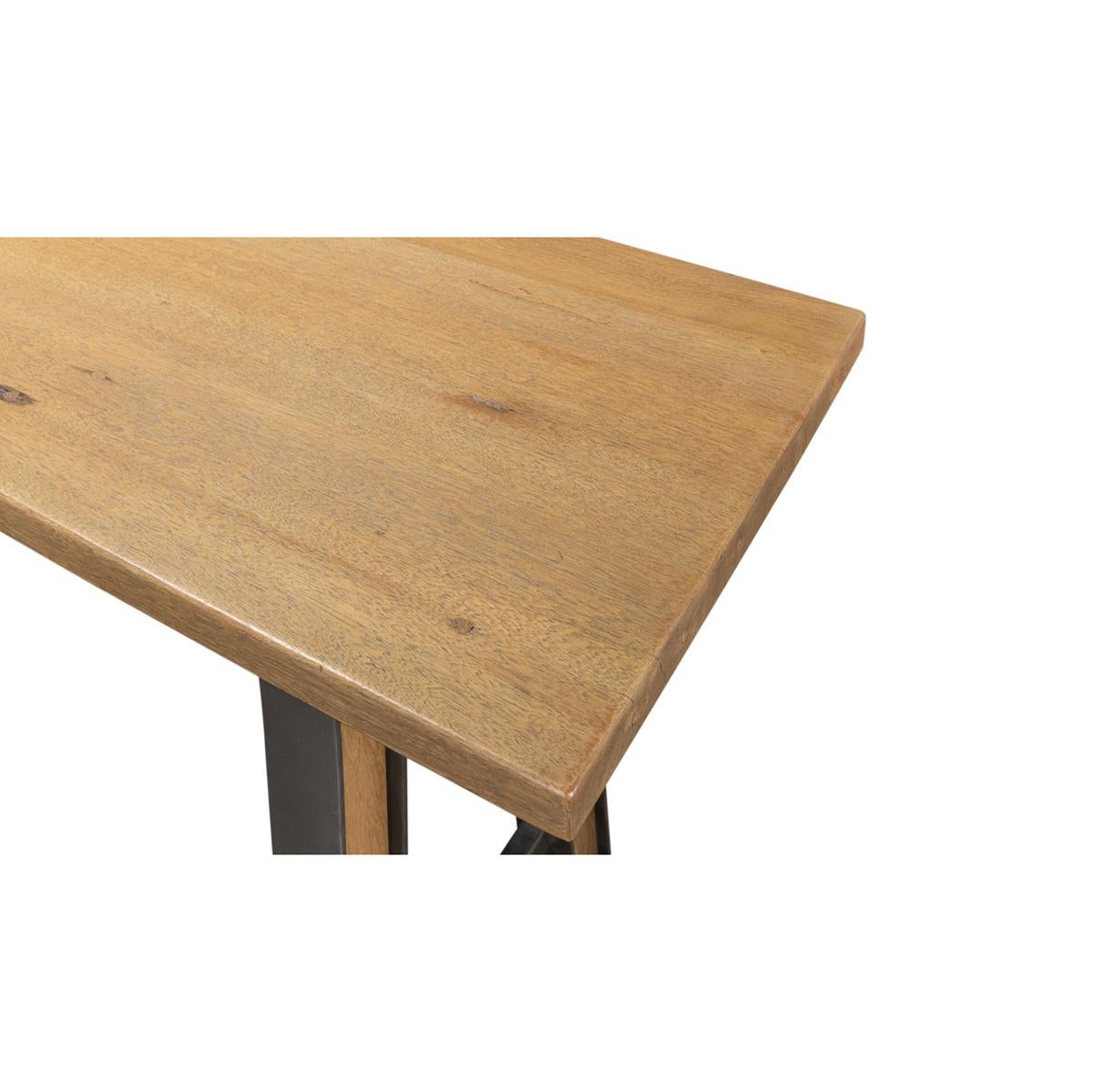 Table console industrielle en forme de cheval de scie en vente 1