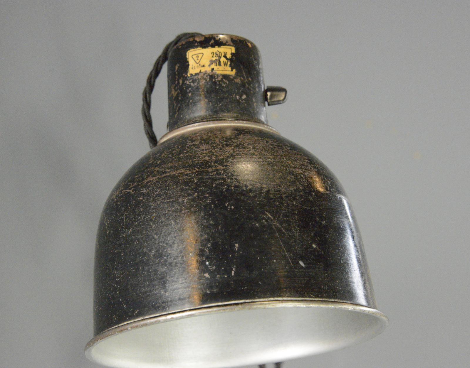 Steel Industrial Scissor Lamp By PeHaWe Circa 1930s For Sale