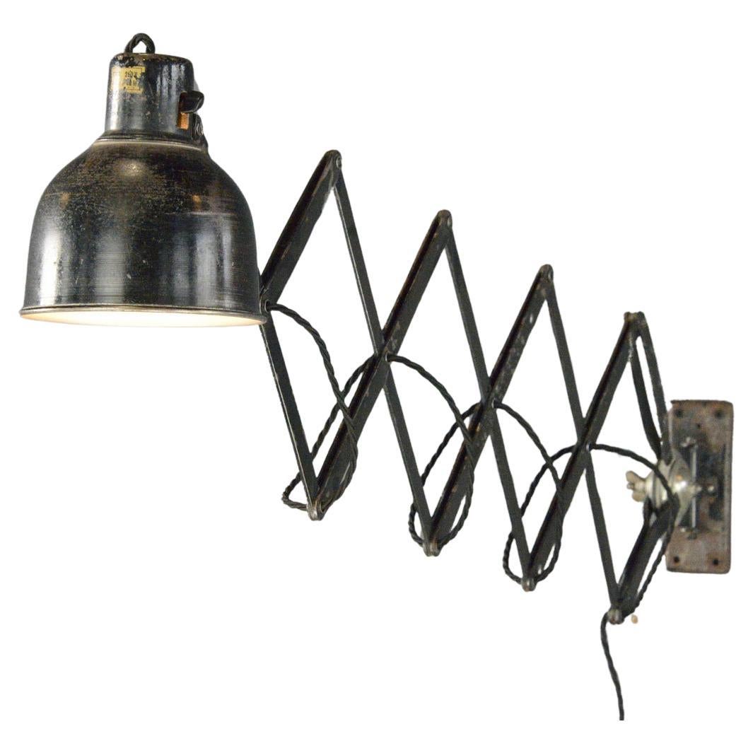 Industrial Scissor Lamp By PeHaWe Circa 1930s For Sale