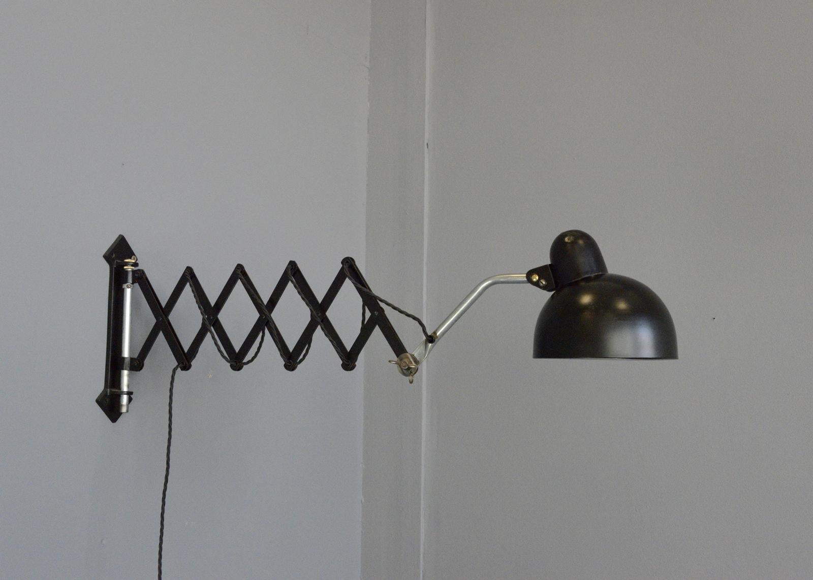 Mid-20th Century Industrial Scissor Lamp, circa 1930s
