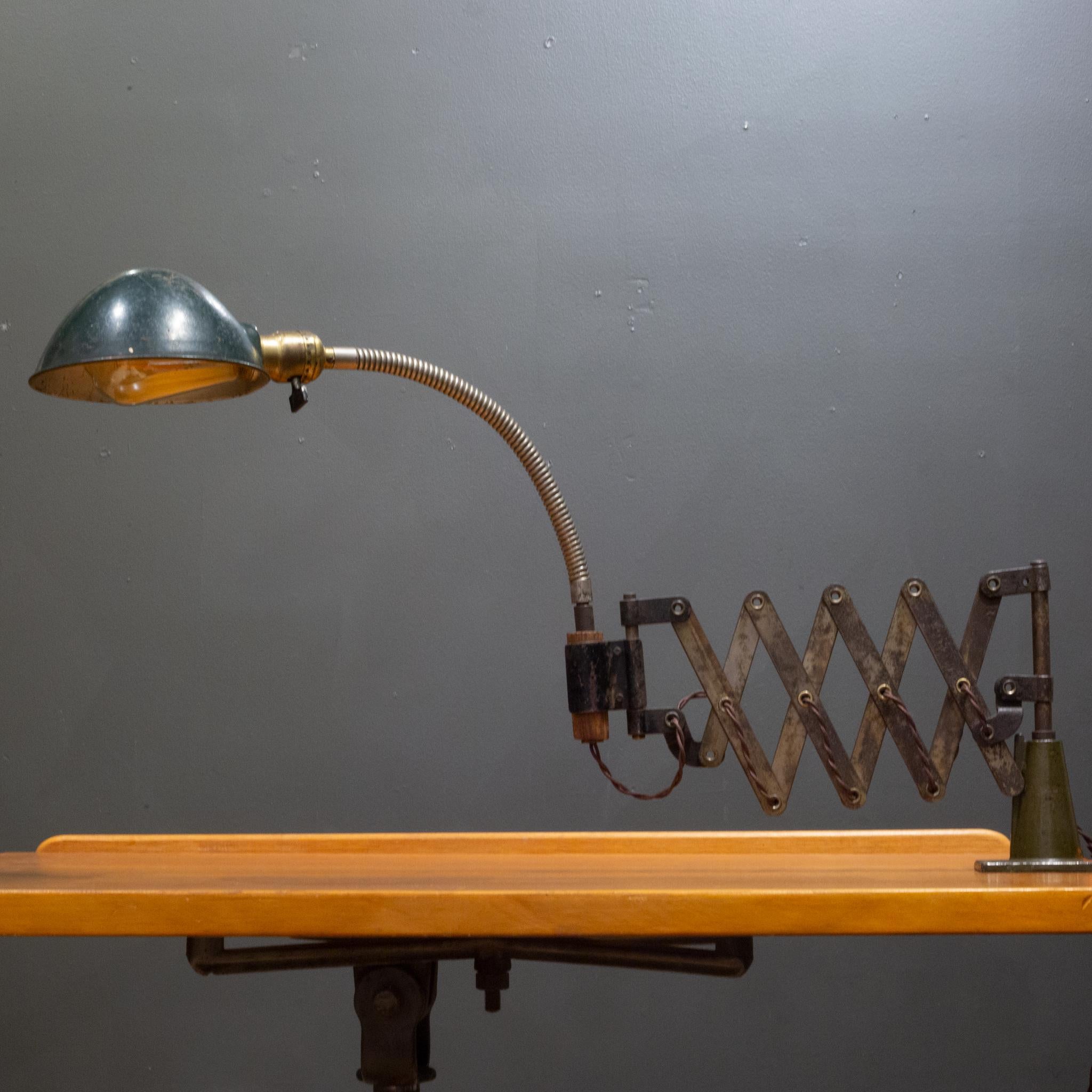 20th Century Industrial Scissor Task Lamp c.1930