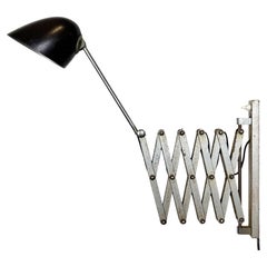 Industrial Midcentury Scissor Wall Lamp, 1950s
